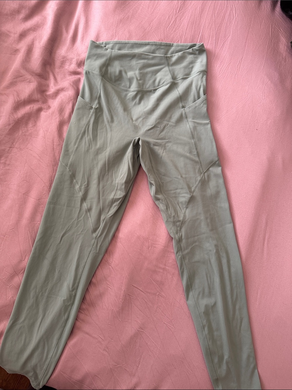 Gymshark High-Rise Leggings in Sage Green